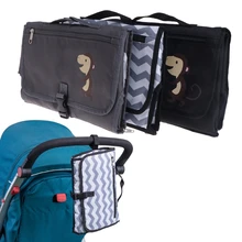 Infant Baby Portable Diaper Pad Bag Waterproof Diaper Travel Nappy Changing Mat Wallet Style Travel Nappy Diaper Changing Pat