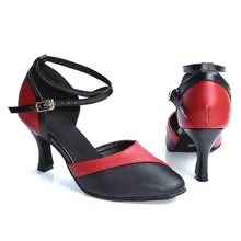 Женская обувь для латиноамериканских танцев; сезон осень-зима; Обувь для бальных танцев; обувь для танцев на каблуке 7,5 см; обувь черного цвета для взрослых