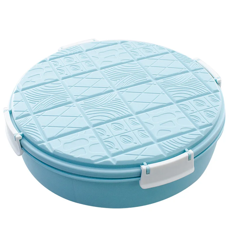 Коробка для фруктов Однослойная/двухслойная Бытовая корзина для орехов и сухофруктов коробка для конфет контейнер для хранения пищевых продуктов пластиковый чехол для фруктов Органайзер - Цвет: Blue Single layer