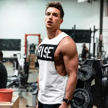 Новейший бренд для тренажерного зала для мужчин беговой Танк брус, бодибилдинг спортивные топы для мужчин s майка для фитнеса с принтом Сплошной хлопок майка для мускулистых мужчин