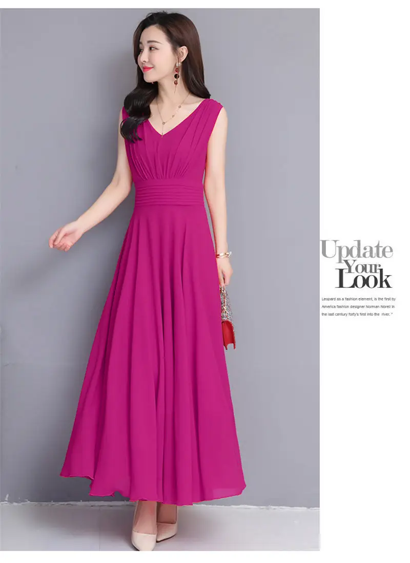 Высококачественное фиолетовое шифоновое пляжное платье в стиле бохо для женщин, летнее однотонное платье с v-образным вырезом, плиссированное вечернее платье, женские платья