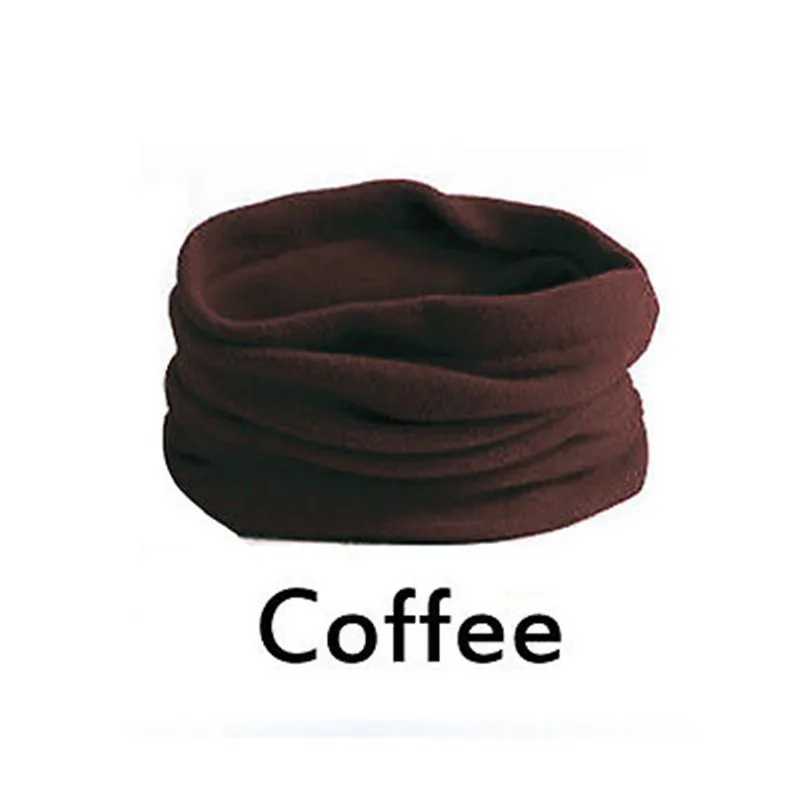 1-Coffee 1 шт. горячая Распродажа модный унисекс женский мужской зимний весенний Повседневный теплый флисовый шарф-хомут для шеи теплая маска для лица шапочки - Цвет: 1-Coffee