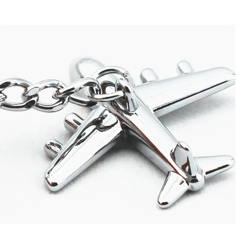

Fatpig New Delicate Creative Versatile Airplane Shape Key Ring Chain Unisex Alloy Key Chain
