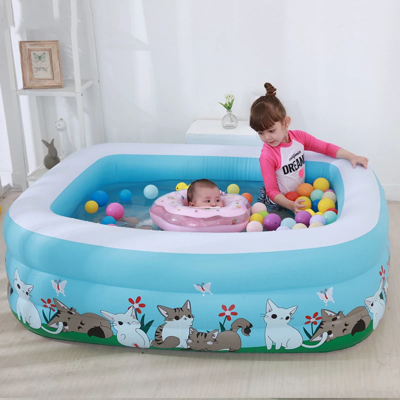 Inflável do Bebê Piscina ao ar Piscina do Bebê Banheira de Água Piscina Livre Portátil Crianças Bacia Banheira 2 Cheap Piscina