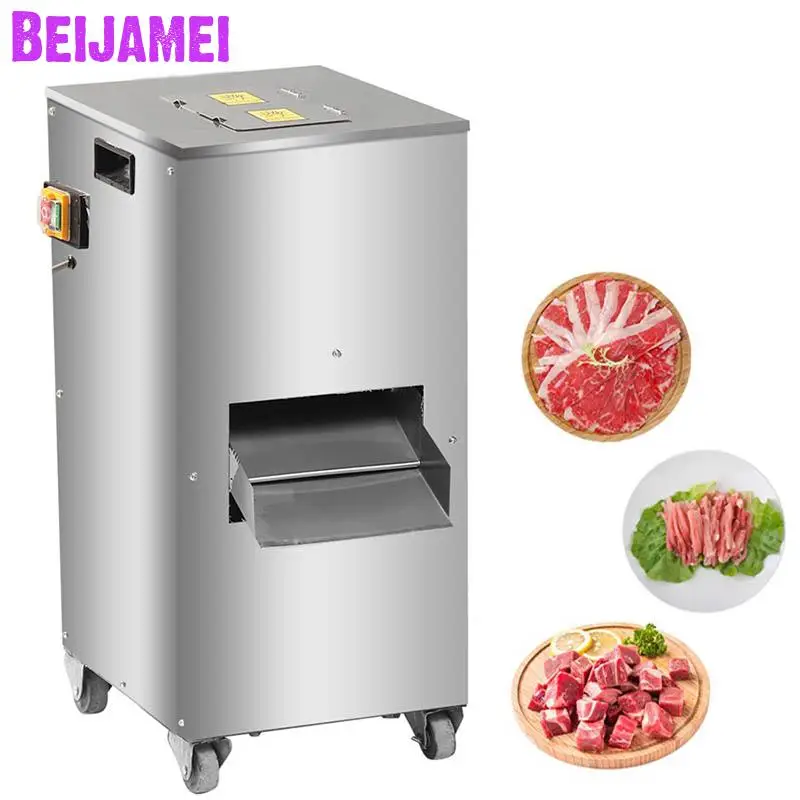 

Beijamei 1500W 1800W Fresh Meat Dicer Cutting Machine/Commercial Electric Meat Slicer Mincer Cutter Price