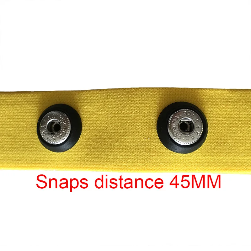 3 Universal Replacement Silica gel Heart Rate Monitor Soft Strap Belt for Polar Wahoo Garmin Timex Suunto transmitters Yellow