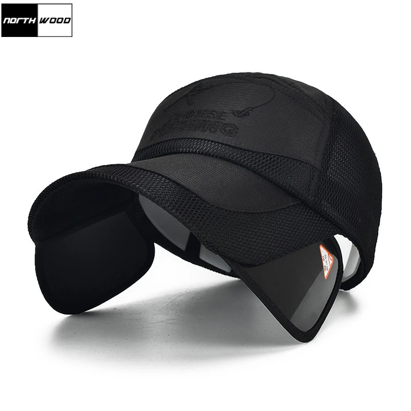 

[NORTHWOOD] Flexible Brim Sun Visor Hats For Men Women Summer Breathable Baseball Caps Bone Gorras Snapbacks Dad Hats