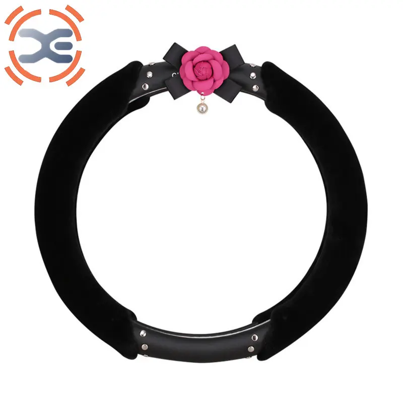 Diameter 38cm Steering Wheel Cover Fashion With Flowers Car Steering Wheel Cover All Season Universal Steering Wheel Cover