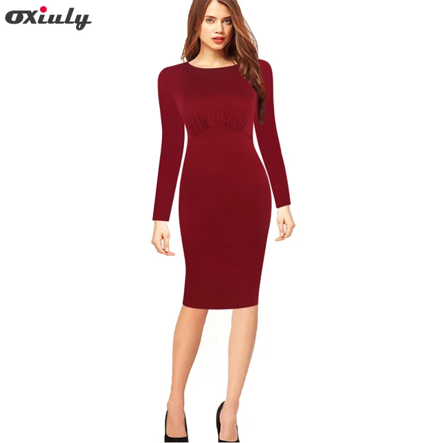 burgundy pencil dress