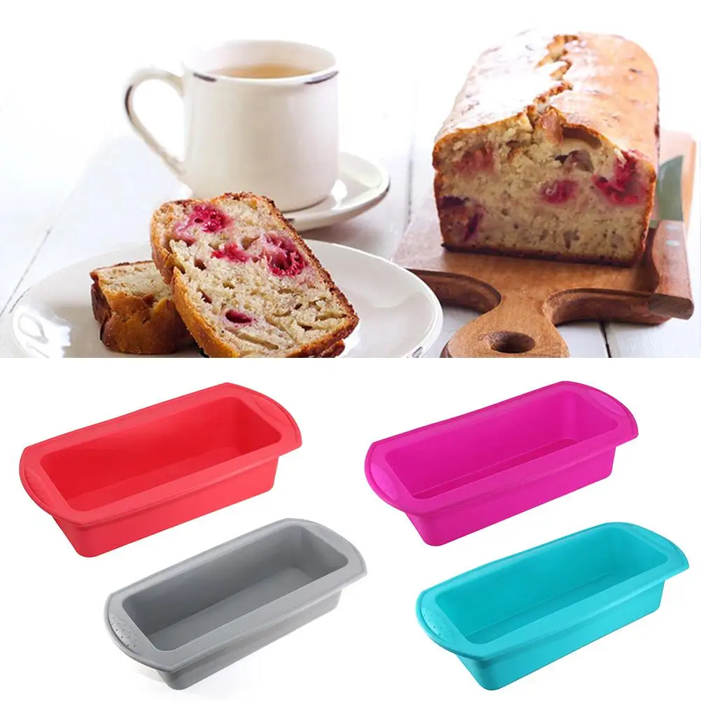 

Rectangular Silicone Cake Mold Toast Candy Mold Baking Tool Easy To Clean Pressure Resistant And Non-deformable