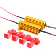 Cancelador de luz de led de seta de carro, 2 peças, 12v, código de resistência da carga, canbus, correção, resistor de carga