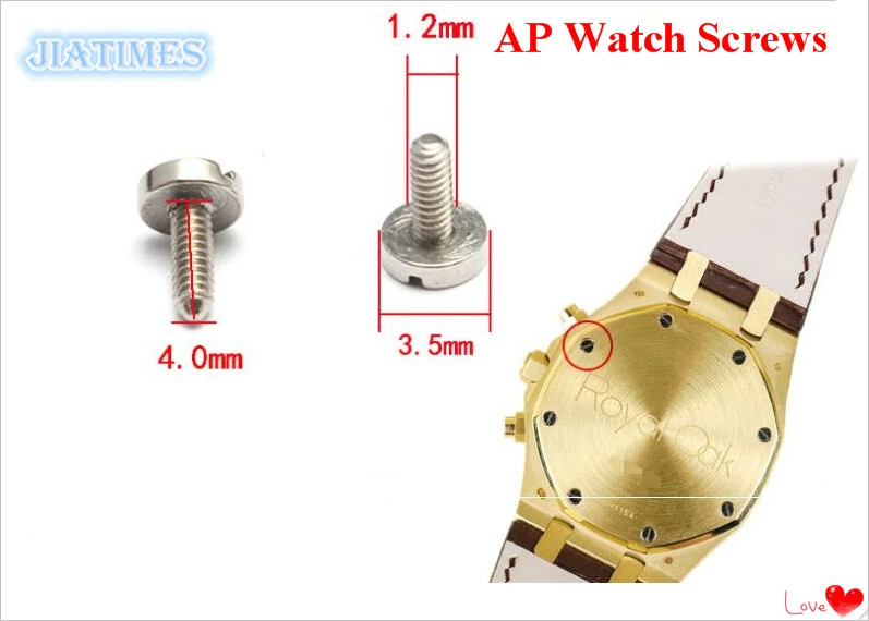 1 пара переходных звеньев, комплект для часов AP, комплект для часов, задняя крышка для часов, винты для замены часов