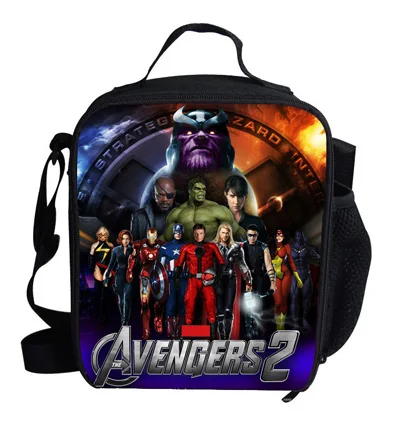 Крутая сумка для обедов с героями мультфильмов для детей, для мальчиков, Мстители, супергерой, Капитан Америка, Тор, Термосумка для обедов, кулер для школьников - Цвет: SML224