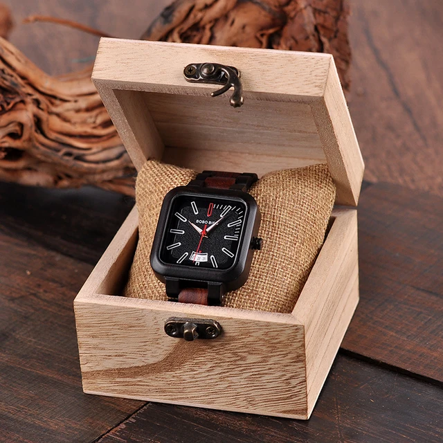 relogio masculino BOBO BIRD Watch Men Wooden Quartz Watches Mens Top Brand Luxury Date Wristwatches Accept Logo Drop Shipping