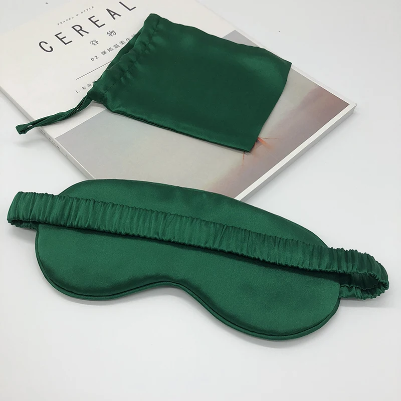 100% handmade silkworm silk eye mask sleep eys shade with silk storage bag 5