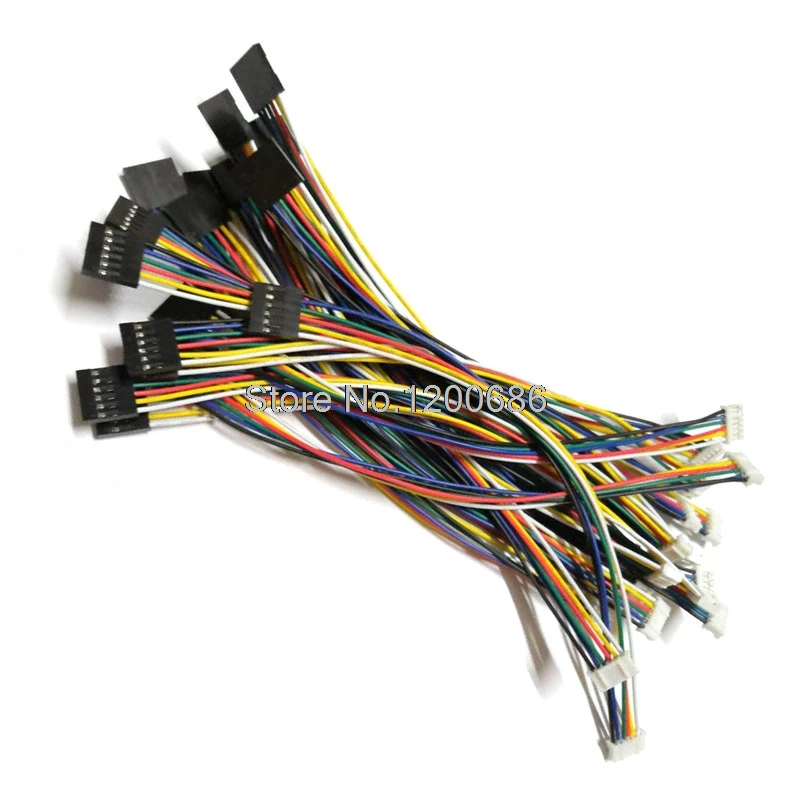 20 см/50 см/1 м 24AWG JST-PH 2,0 мм для Dupont 2,54 мм 6P кабель PH серии 455-1163-ND PHR-5 M20-1060600 952-2231-ND жгута проводов