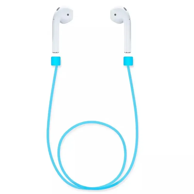 Soft Silicone Glowing Earphone for Apple Airpods Air Pods IPhone IPad IWatch Bluetooth Headphones Anti Lost String Cable