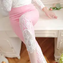 Женские короткие кружевные Капри модные повседневные узкие брюки-карандаш женские летние черные белые обтягивающие леггинсы брюки до колен