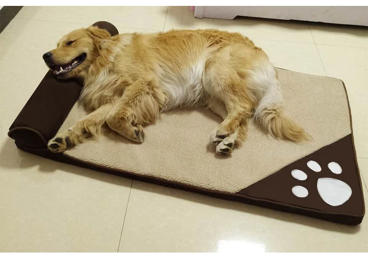 Съемная кровать для домашних собак для больших собак, диван, квадратная подушка, золотистый ретривер, лабрадор, плюшевый большой коврик для щенков, кошек