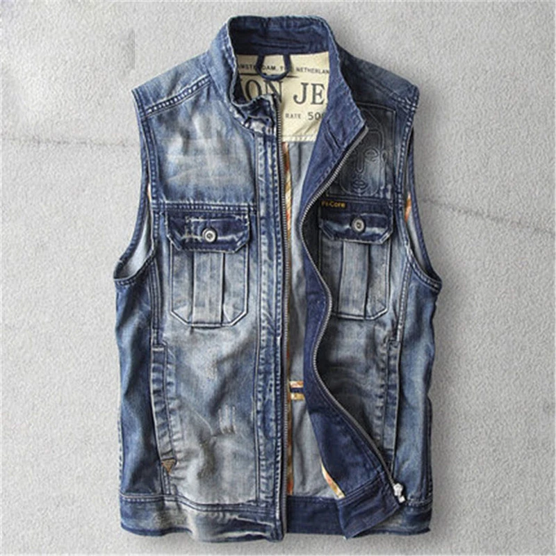 denim vest male