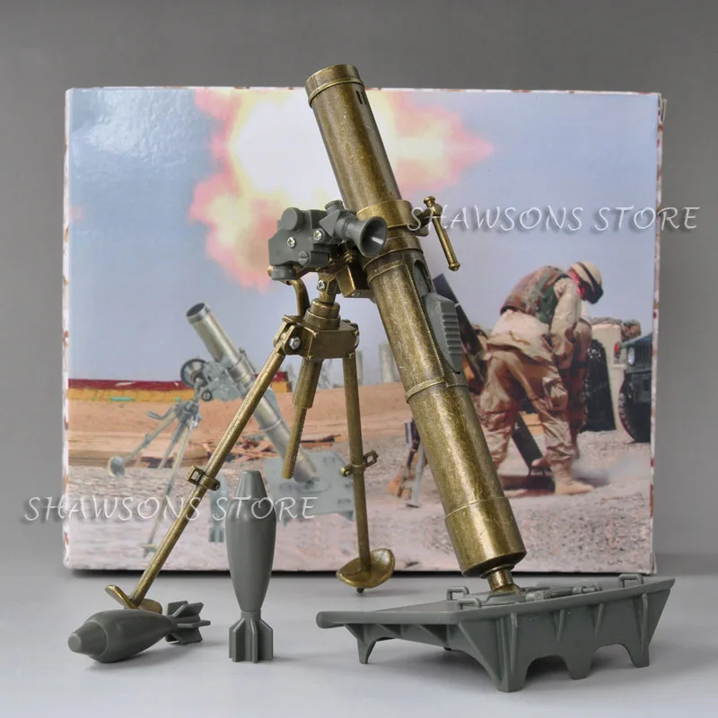 Литая под давлением металлическая военная модель игрушки " шахтный Метатель Тренч Ступка миниатюрная копия коллекция Бутановая Зажигалка