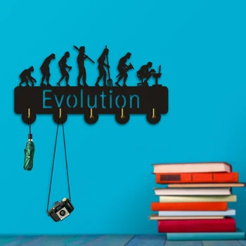 

1Piece The Evolution of Man Geek Wall Hook Coat Rack Hook Geek Evolution Wall Coat Hook Key Umbrella Hanging Hooks
