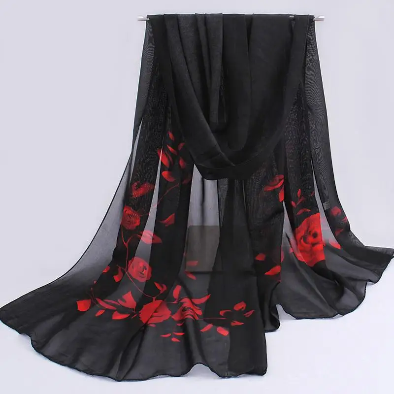 Женский шифоновый шарф повязка на голову из полиэстера|fashion silk scarf|silk fashion scarfsilk scarf