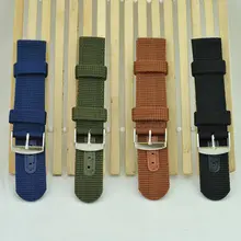 Простой ремешок для часов Одноцветный ремешок нейлоновая сетка Ремешки для наручных часов 20 мм 22 мм 24 мм женские мужские спортивные часы ремень аксессуары LXH