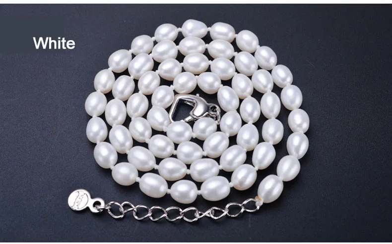 YIKALAISI натуральное 6-7 мм жемчужное ожерелье для женщин модное серебро 925 пробы жемчужное ювелирное изделие для девочек лучший подарок