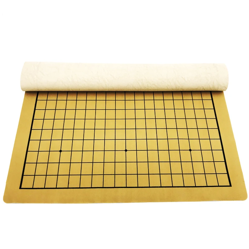 High Quality Go Game Chess Board Games Specific Dedicated 19 Way Games Chess Board Portable Folding Leather qenueson