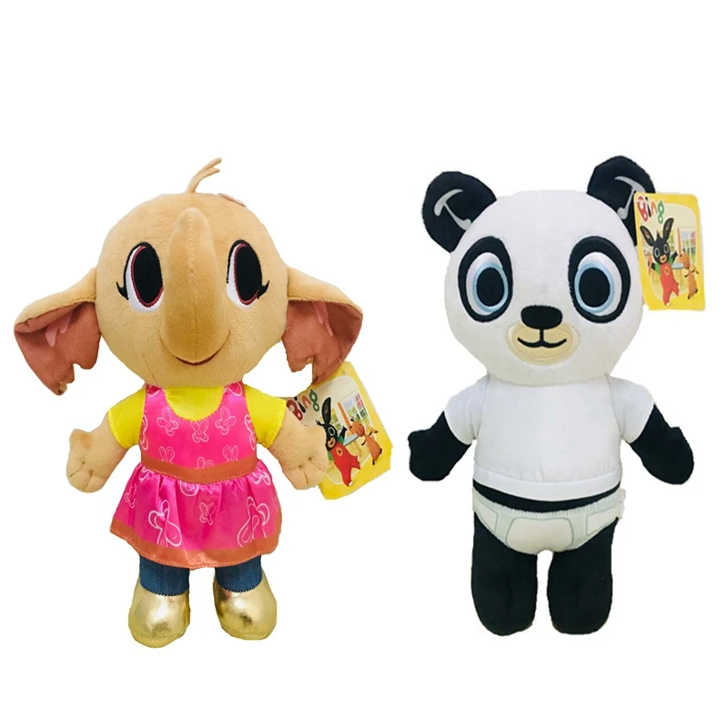 Забавные милые друзья леса Bing кролик Коко флоп панда слон мягкие животные плюшевые игрушки