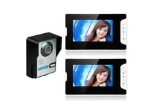 Yobang Security 7″ LCD Video Intercom Doorbell Video Door Phone Bell Kits support Monitoring,Unlock,Dual-way Intercom for villa