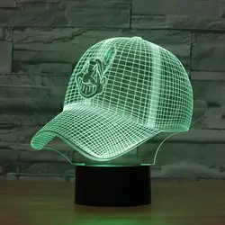 3D Футбол шлем led Кливленд ночник сенсорный 7 цветов Настольная лампа изменение USB настольные лампы для малыша подарки Игрушечные лошадки