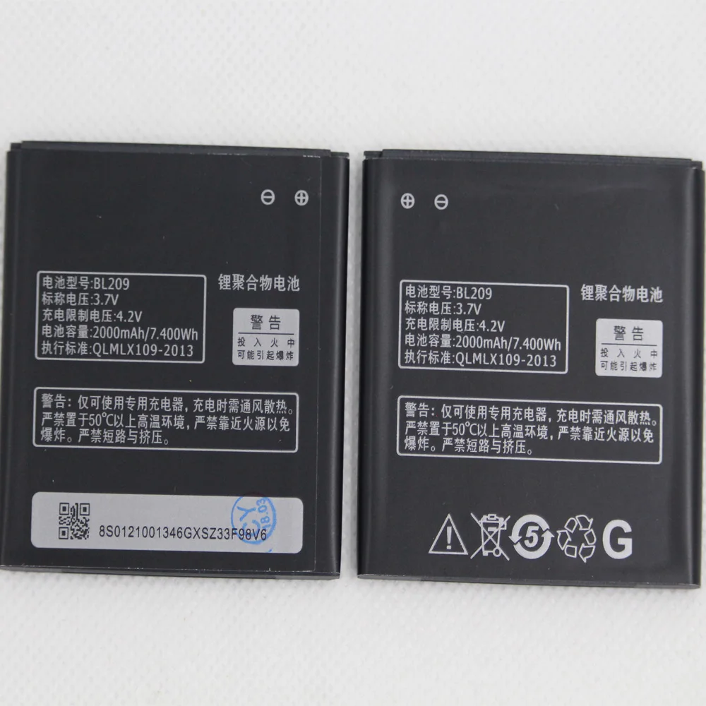 10 шт./лот 2000 мАч фотоаккумулятор BL209 для Lenovo A706 A788T A820E A760 A516 A378T A398T аккумулятор