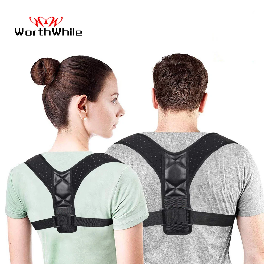 

WorthWhile Posture Corrector Adjustable Back Brace Shoulder Protector Belt Support Men Women Gym Fitness Back Care Guard Strap