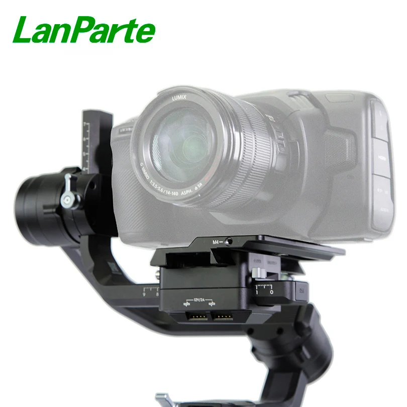 

Lanparte Ronin S Offset Quick Release Plate Camera Bottom Base for BMPCC 4K Blackmagic Camera for DJI Ronin S Gimbal Accessories