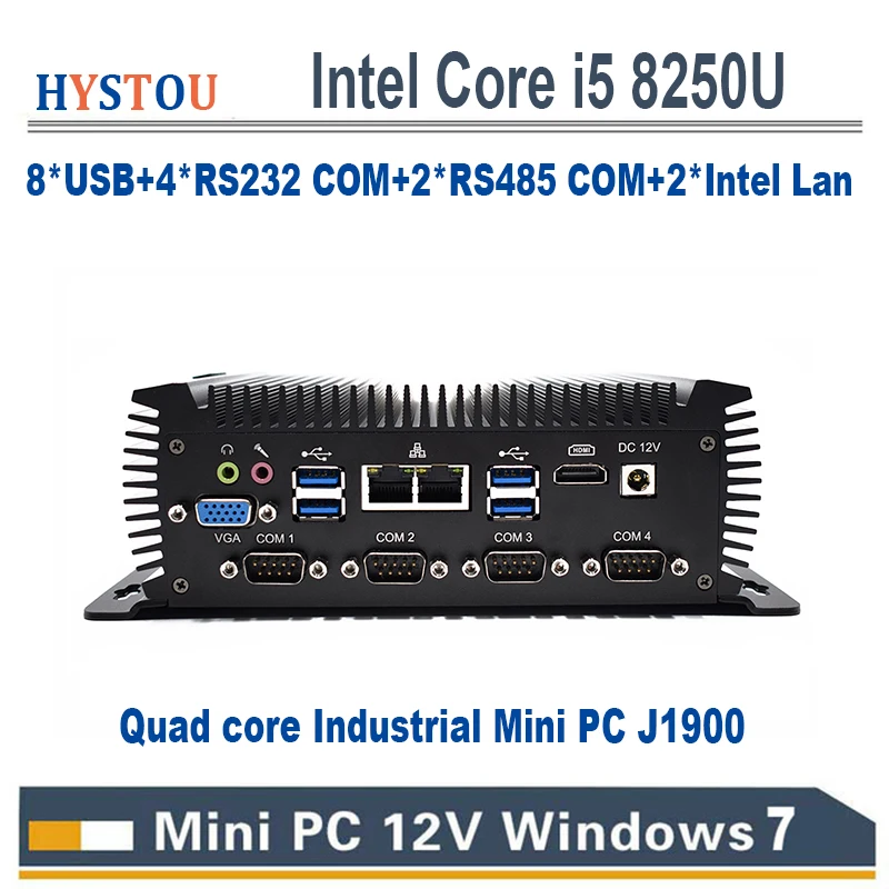 

Intel Core i5 8250u Quad Core minipc dual nuc i7 5500U Windows 10 Linux Industrial Computer COM HDMI VGA j1900 Thin Client