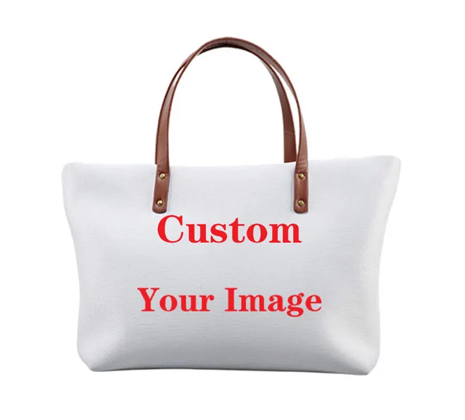 NOISYDESIGNS Schnauzer Cute Dog Top-handle Bags Luxury Handbags Women Bags Designer Big Casual Tote Bag for Female Shoulder Bags - Цвет: Customized