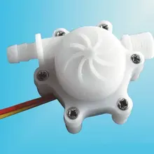 10 шт./партия, DC3-18V, прямой расходомер воды, датчик импульсного выхода, модель 1PC-HS2P-T