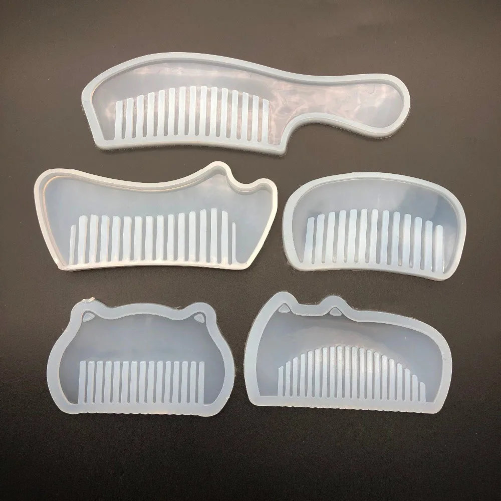1 шт. прозрачная 3d расческа силиконовая смола формы для эпоксидной смолы