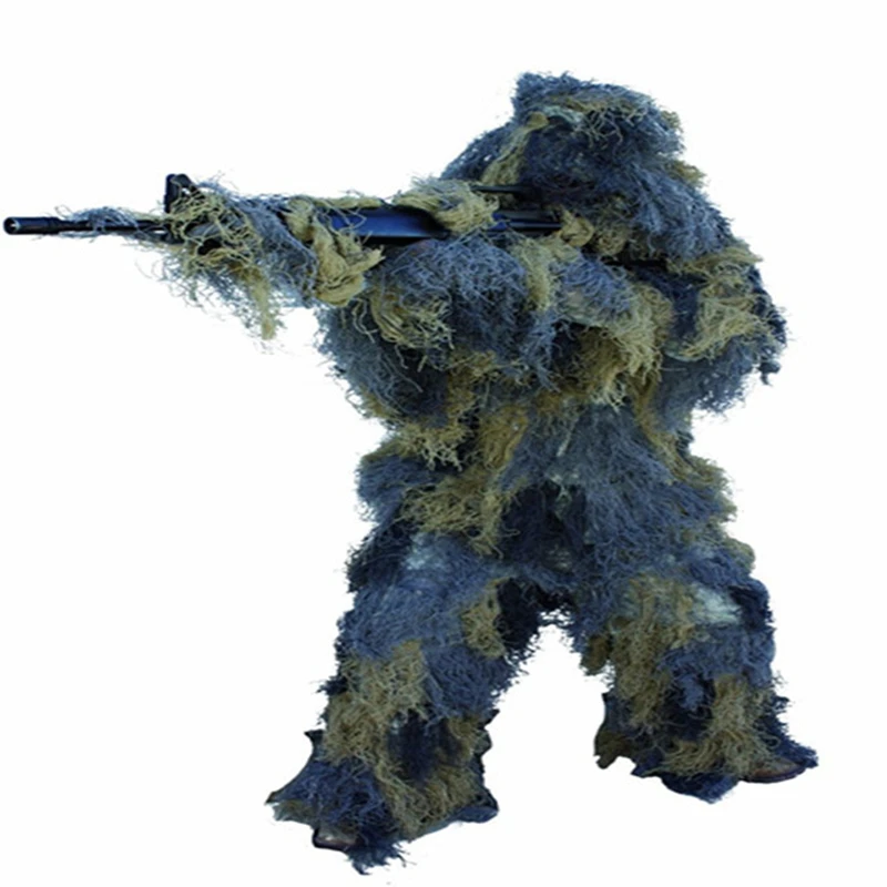 Hunting Ghillie Suits Camouflage Strip Gun Rope Elastic Synthetic Fiber Camo Ghillie Suits Gun Hidden Strip Hunting Accessories