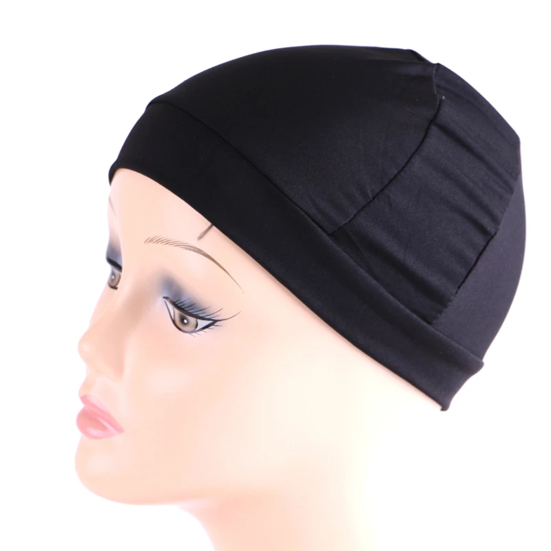 Black Spandex Dome Cap 1 (2)