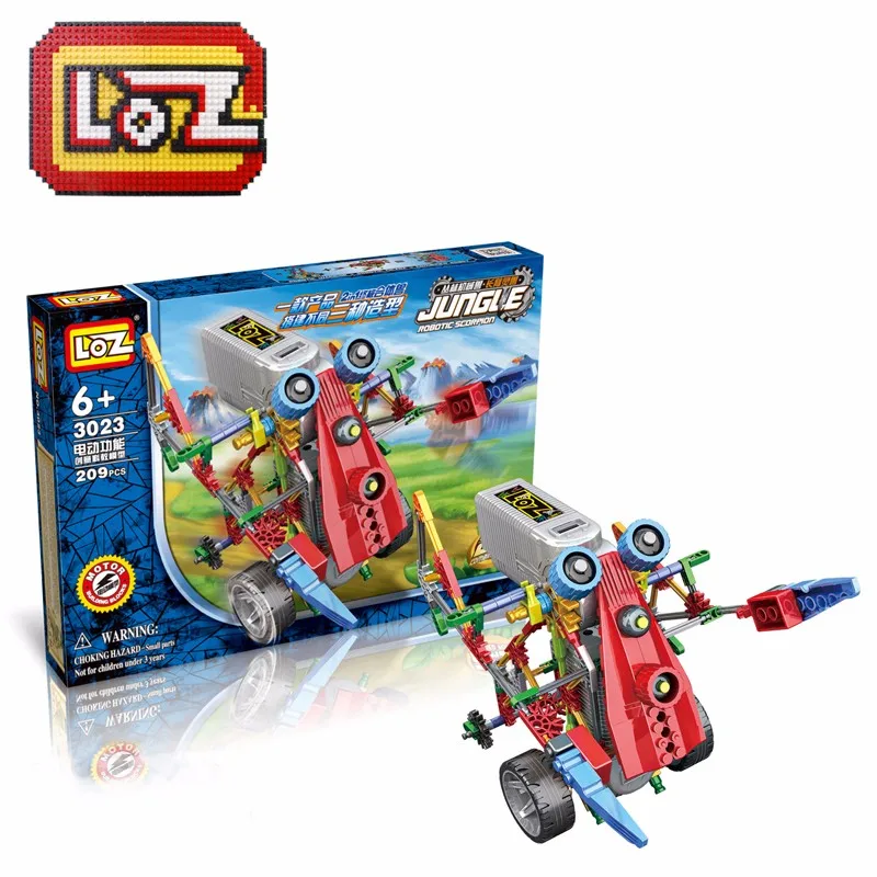 LOZ Робот серии электронные строительные блоки DIY игрушка сборка развивающий макет паука игрушки для Дети Детские подарки 3025-3028