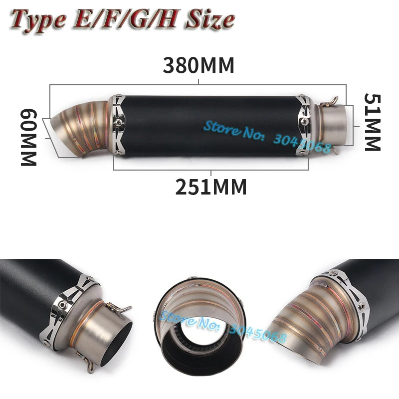 Мотоцикл akrapovic Yoshimura выхлопная труба Универсальный изменение глушитель дБ убийца глушитель для ниндзя 250 NVX по 155 R3 CB400
