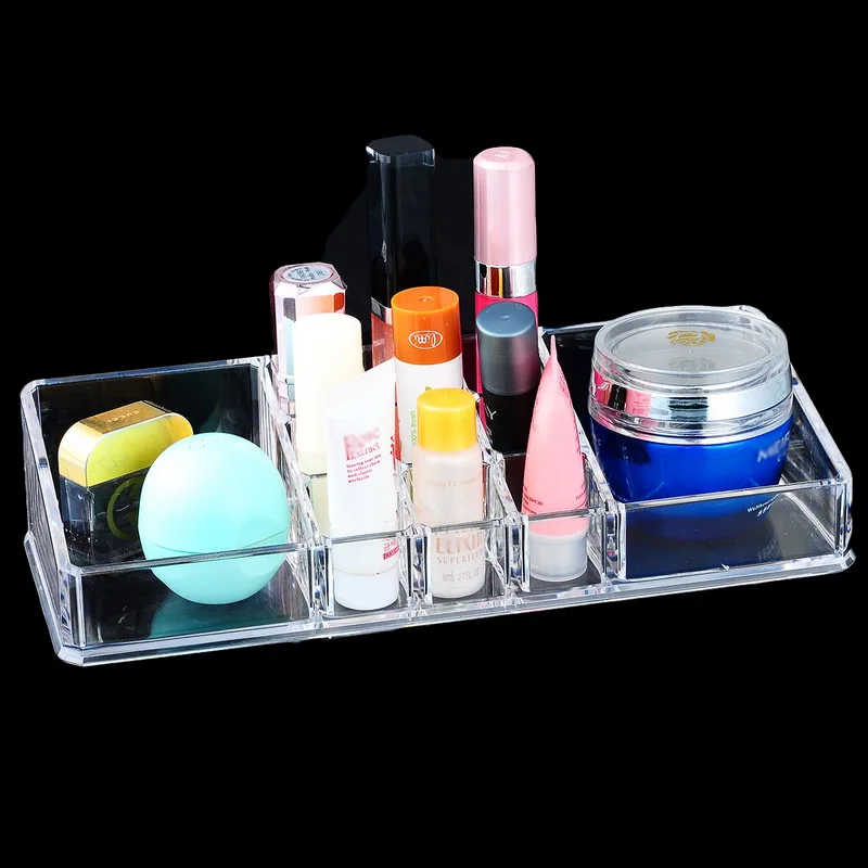 Urijk прозрачный акриловый ящик для хранения, органайзер для макияжа, держатели для хранения, настольные украшения, коробка для хранения косметики для дома