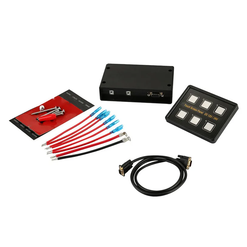 12V24V 6 Gang LED Switch Panel Slim Touch Control Panel Box for Car Marine Boat Caravan (3)