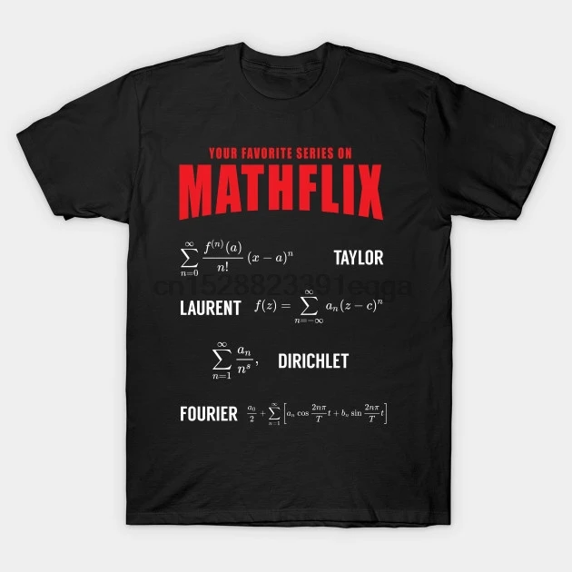 

Men Short sleeve tshirt Mathflix Math T Shirt Women t-shirt