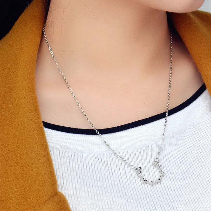 

Ingemark Korean Simple The Master's Sun Alloy Pendant Necklace Charm Silver Color Necklace for Women Girls Accessories Jewelry