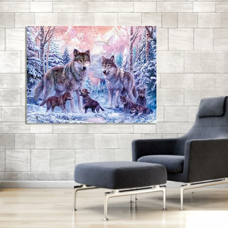 DIY 5D картина "Алмаз" Волк животные полная квадратная Алмазная вышивка распродажа для алмазной мозаики Ремесла Рождественский подарок