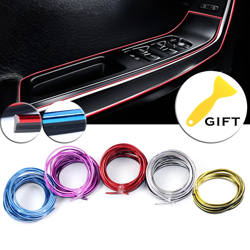 5M/SET Car Styling Brand Stickers and Decals Interior Decorative 3D